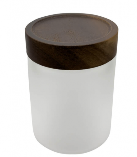 650ml Frosted Glass Jar
