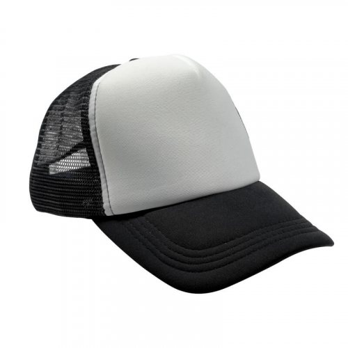 Black Truck Cap with white patch