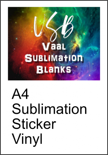 A4 Sublimation sticker vinyl