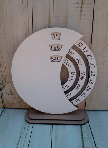 MDF Sublimation Perpetual Calendar