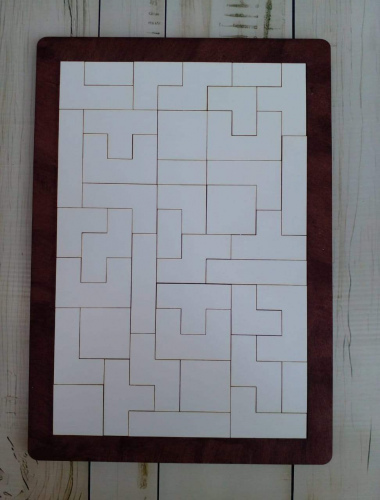 MDF Sublimation Tetris Puzzle Block